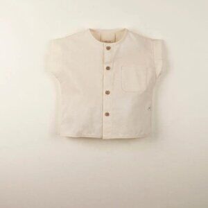 Boys Shirt Popelin ivory muslin size 4